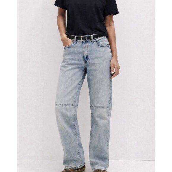 Triarchy Goldie Mid Rise Straight Leg Jeans